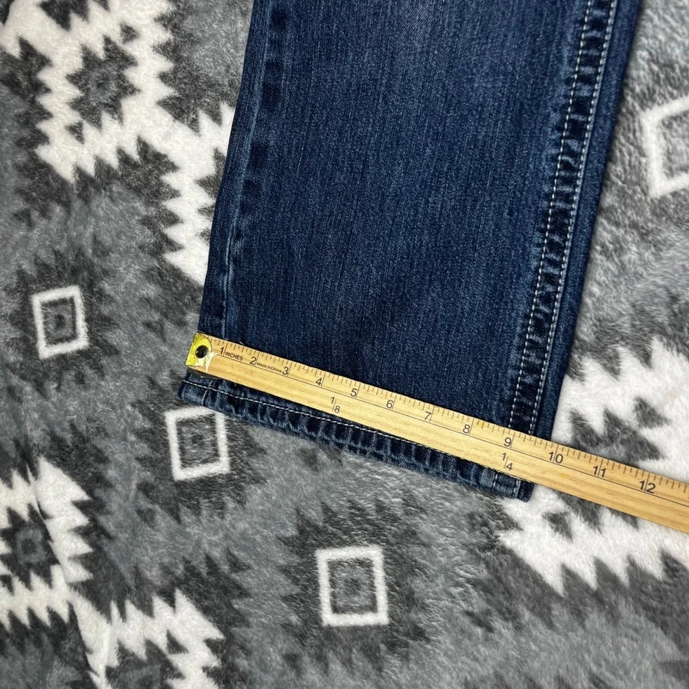 Ariat M6 Slim Boot Jeans 36x32 Mens Med Wash 100% Cotton Denim Pocket Embroidery